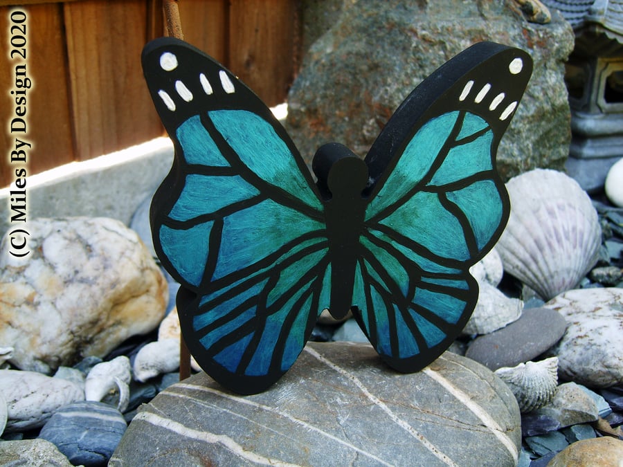 Hand Painted Butterfly Ornament 