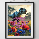 Dinosaur Evolution Quote Print 