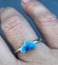 Cloud Ring, enamel cloud ring, blue cloud ring, celestial jewellery, cloud, gift - Image 3