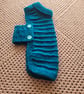 Dog coat.  Hand knitted . Sapphire  - Image 2