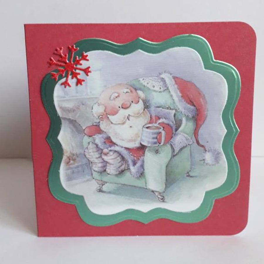 Christmas Card Santa Pack Of 4