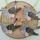 Spring Cuckoo - ceramic hanging decoration