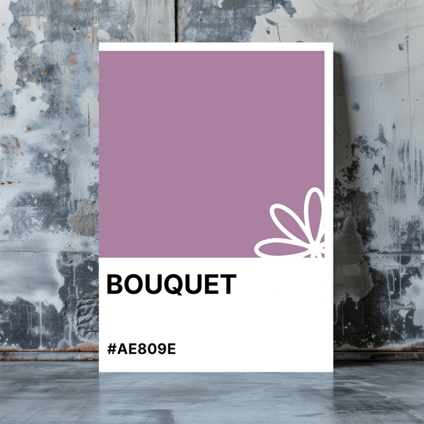 BOUQUET Greeting Card – Colour Swatch Series (A6, Blank Inside)