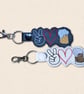 Beer Keyring - Peace Love Pint Bag Charm