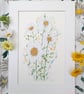 Daisy hand-painted original watercolour painting (not a print)