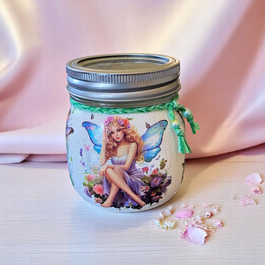 Fairy trinket jar, small fairy jar, jewellery jar