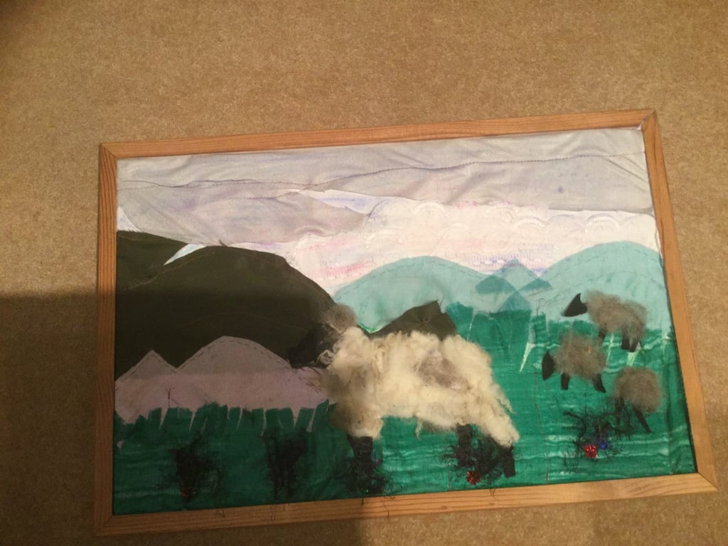 Grazing sheep