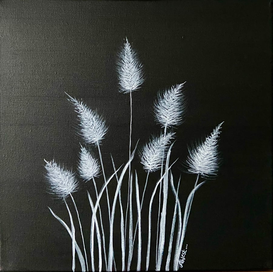 Fluffy Pampas Painting