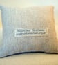 CUSTOM ORDER FOR DIANE - Pin Cushion Linen Freehand Machine Embroidered Cat - Image 2
