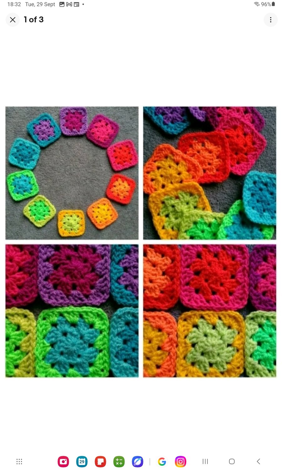 80 Crochet Granny Squares 