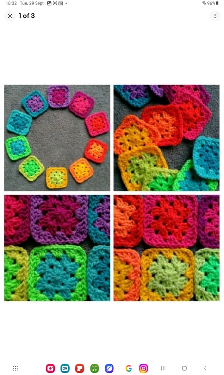 80 Crochet Granny Squares 