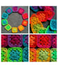 80 Crochet Granny Squares 