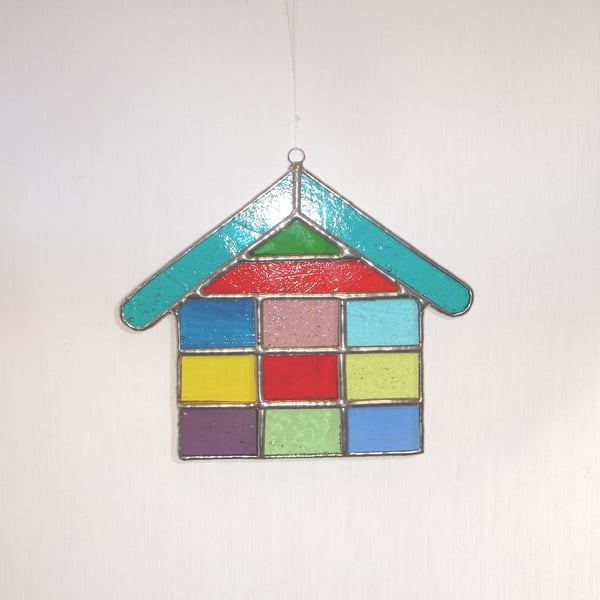 Stained Glass Cottage Sun-Catcher