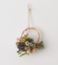 Mini dried flower handmade festive thistle wreath hanging - Image 5