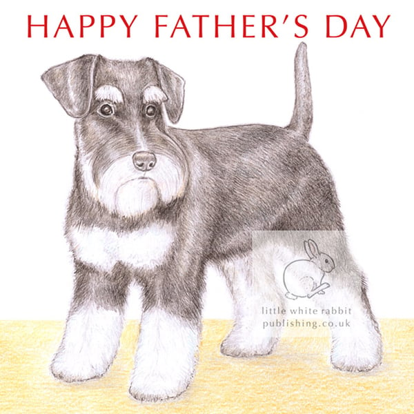 Alice the Miniature Schnauzer - Father's Day Card