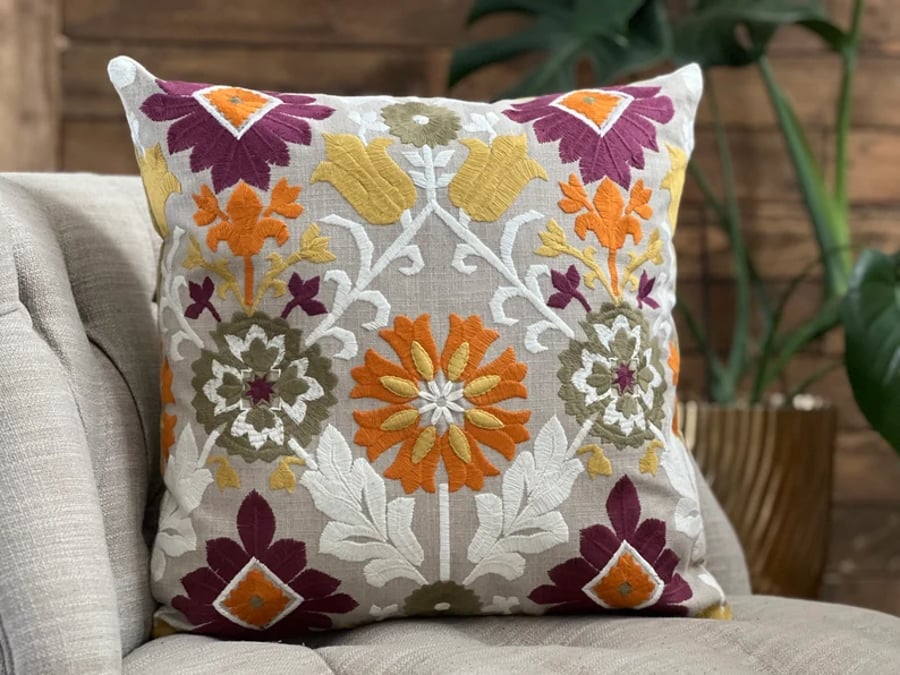 Embroidery Cushion Cover