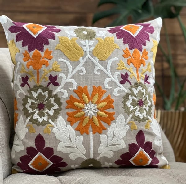 Embroidery Cushion Cover