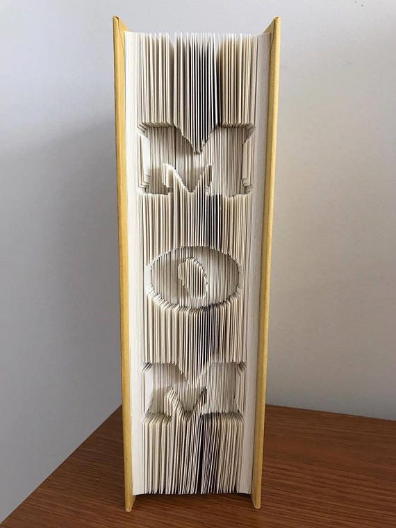 MOM CUT & FOLD Book Folding Pattern - EMAILED PDF PATTERN
