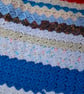 Handmade Crochet Stripe Blanket – Colourful, One-of-a-Kind Throw - Image 3