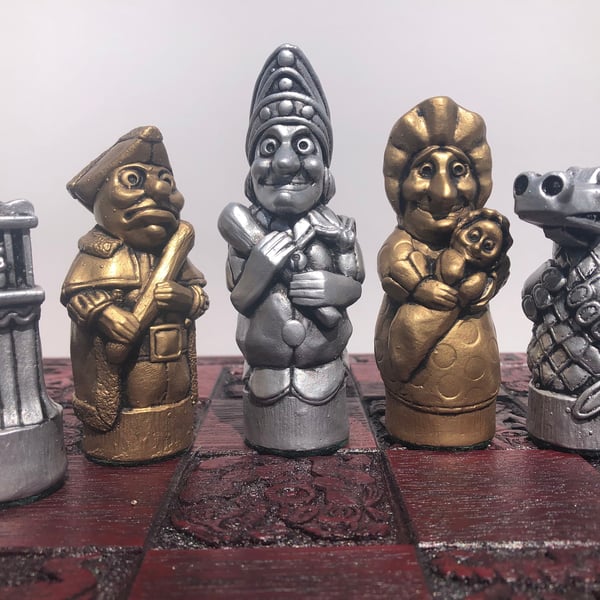 Chess set - Punch and Judy themed chess figures - Chess pieces only