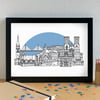 Inverness Landmarks Skyline Art Print