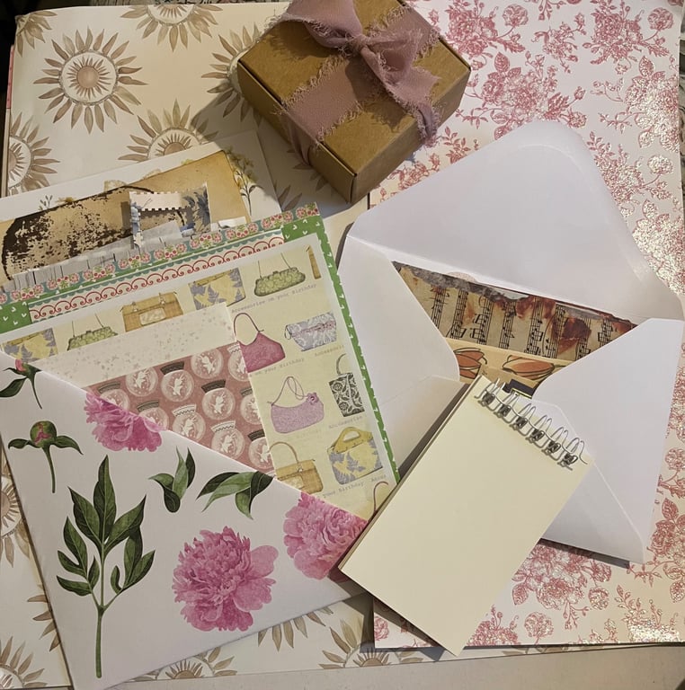 Junk journal craft items, perfect four journals & scrapbooking 
