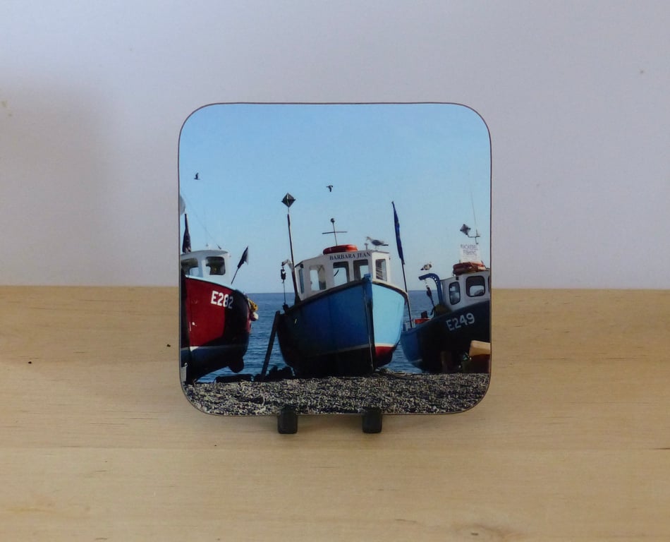 Photo Coaster - Beer Fishing Boats