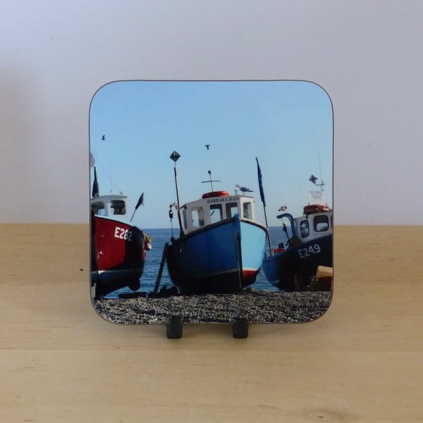 Photo Coaster - Beer Fishing Boats