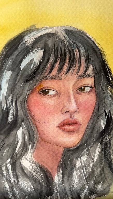 Custom Watercolour Portrait – Hand-Painted Personalised Gift for Loved Ones