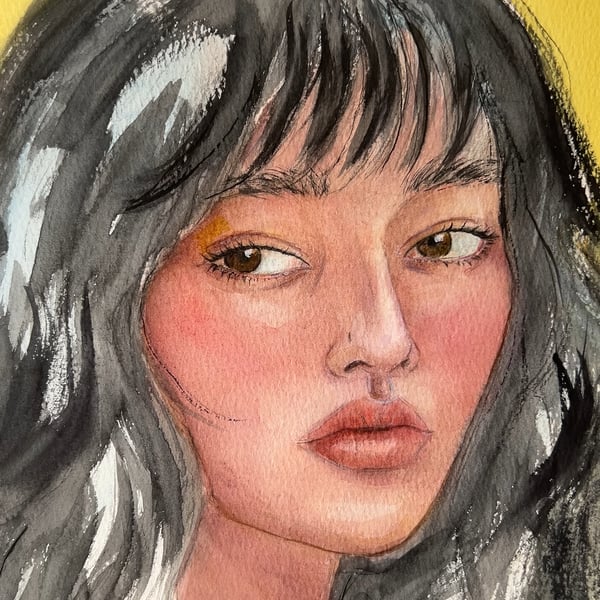 Custom Watercolour Portrait – Hand-Painted Personalised Gift for Loved Ones