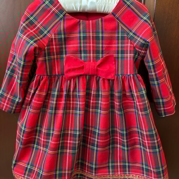 Red Tartan Baby Dresses