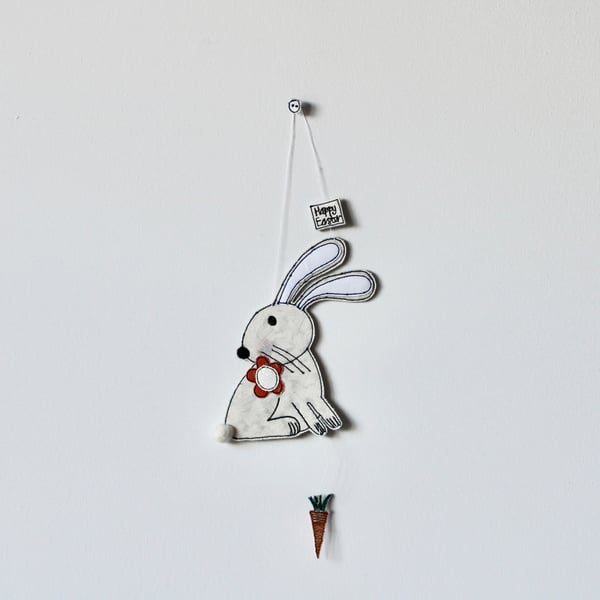 'Happy Easter Bunny ' - Handmade Hanging Decora... - Folksy