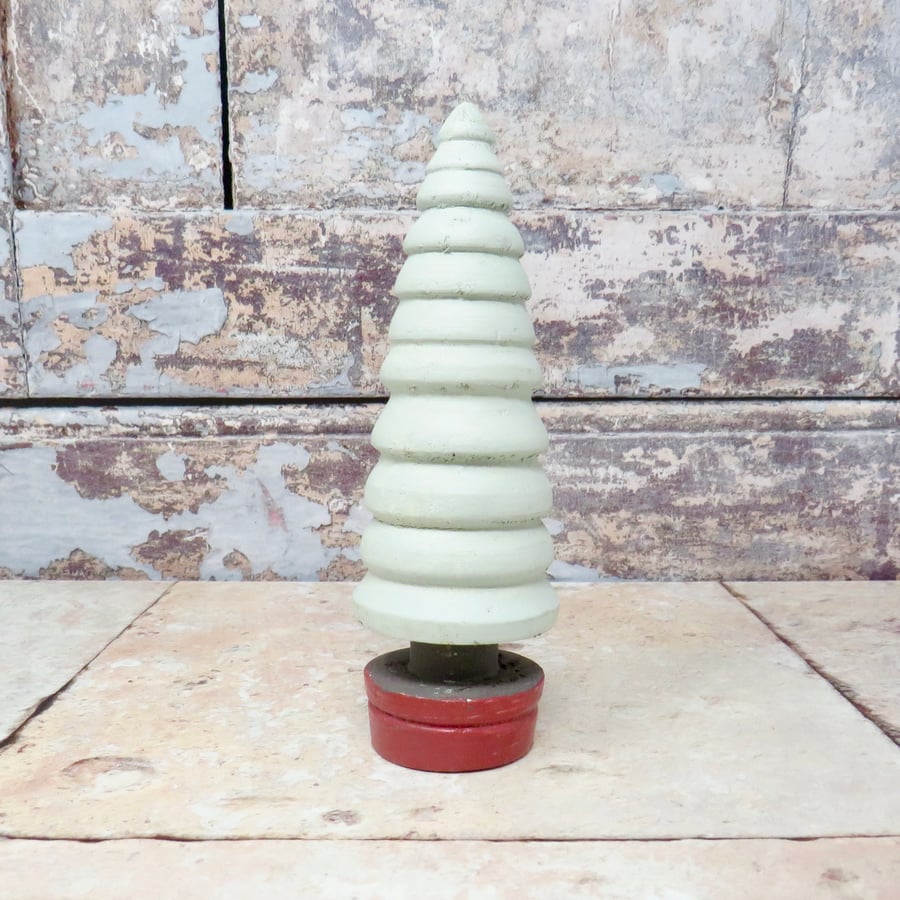 Small wooden Christmas tree