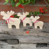  Christmas Trio of Reindeer Christmas Decorations