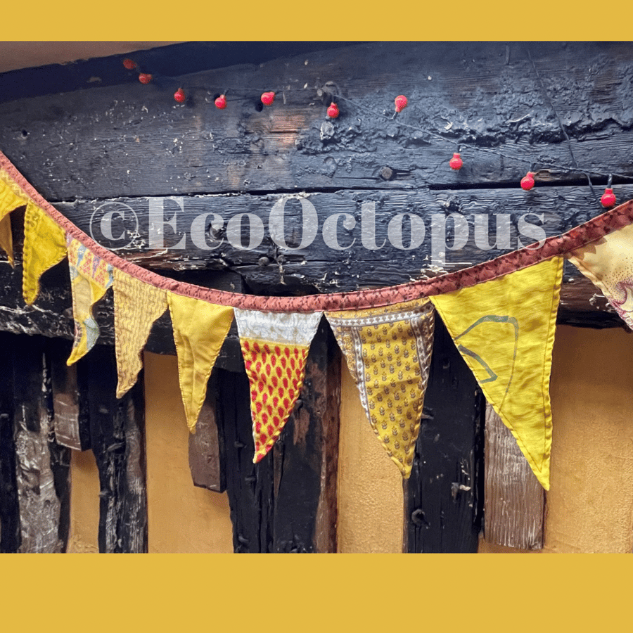 Yellow Recycled Bunting