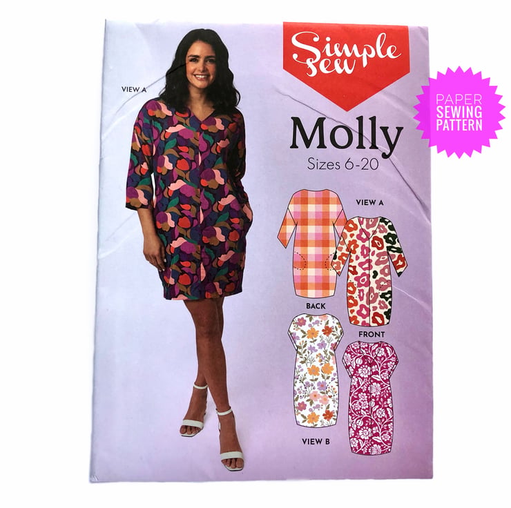 Paper Sewing Pattern, Molly Dress, New and Unop... - Folksy