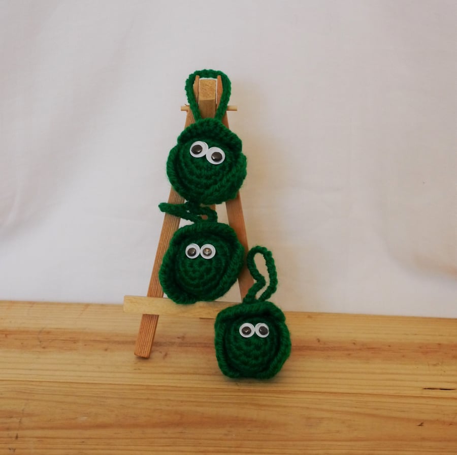  Crochet Sprouts set of three. 