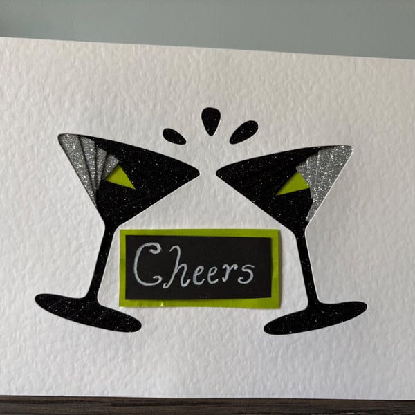Celebration anniversary card - handmade Iris greeting cards
