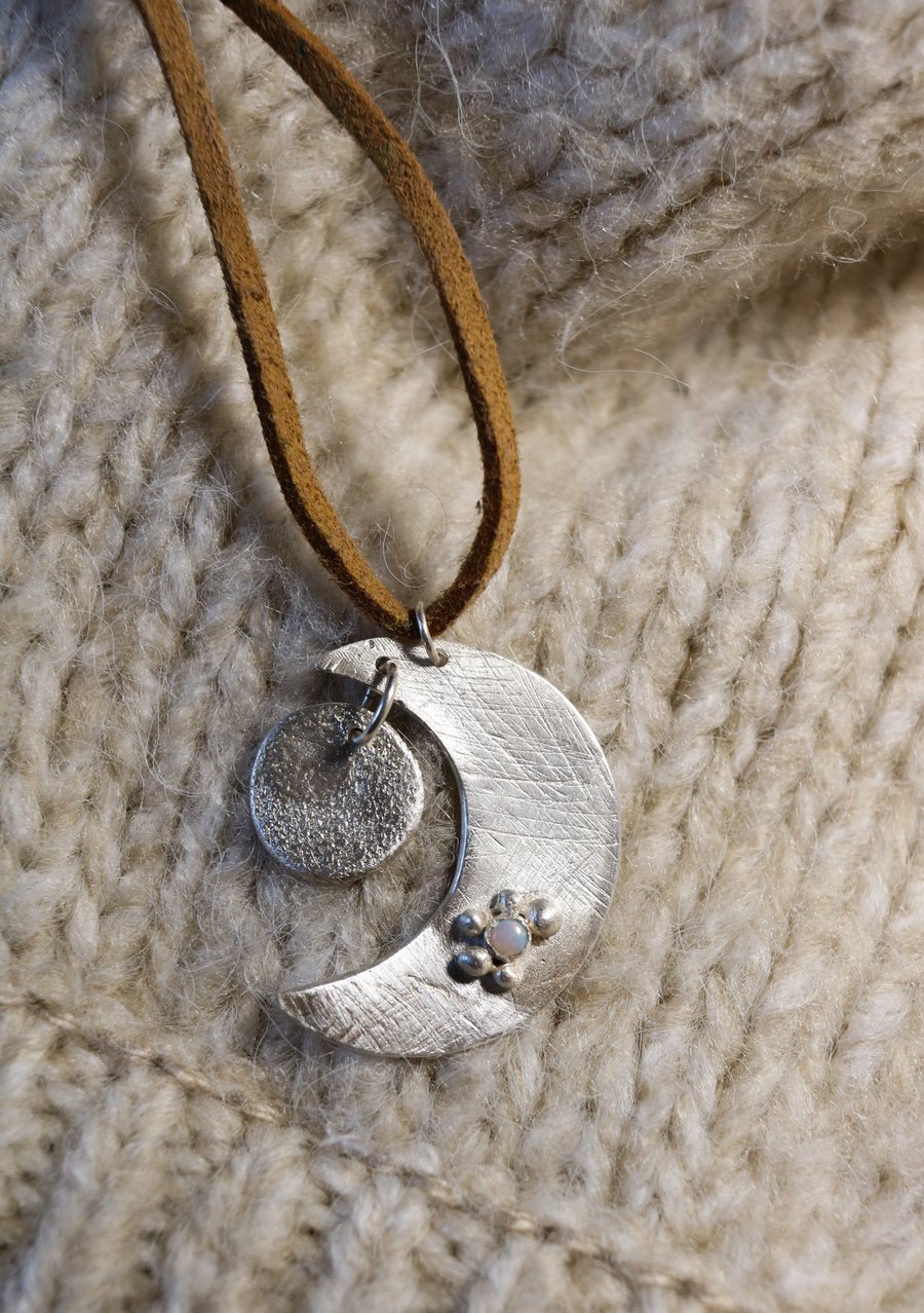 Crescent moon necklace