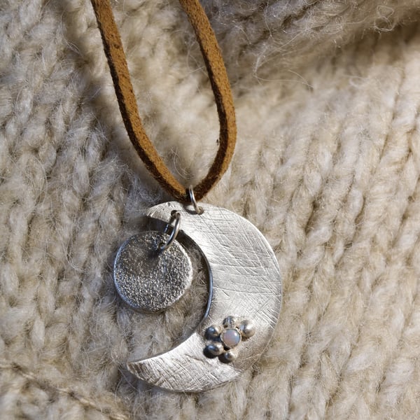 Crescent moon necklace