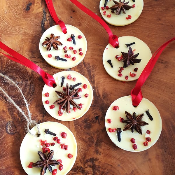 Wax hanging decorations air fresheners or wax melts