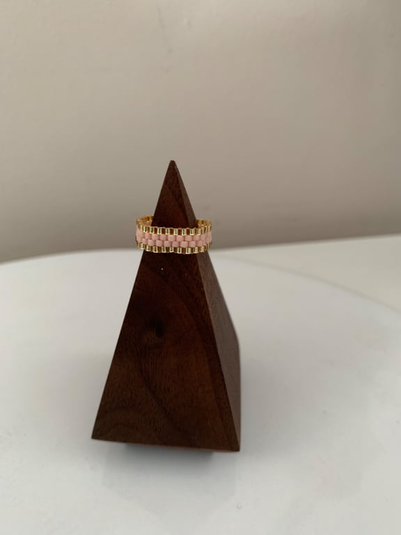 Lovely elegant beaded ring