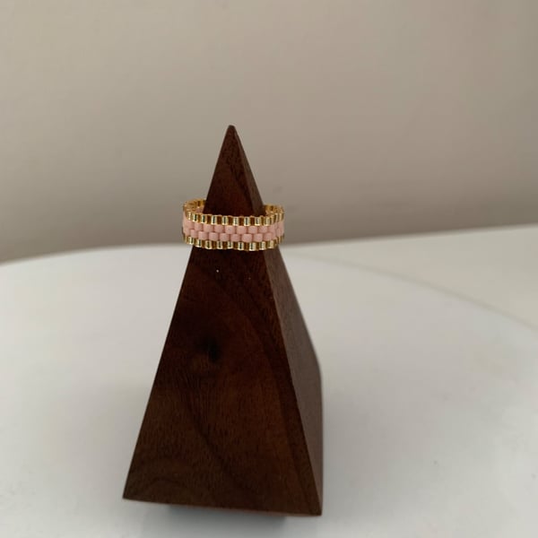 Lovely elegant beaded ring