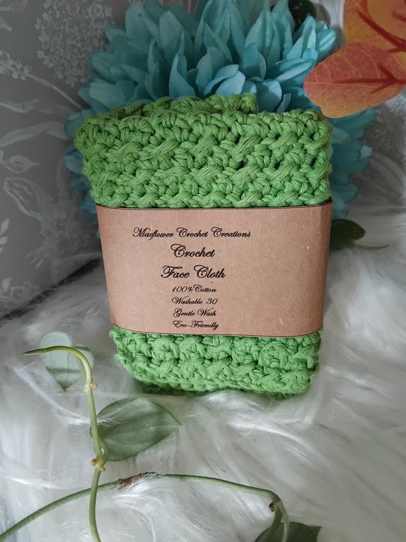 Crochet Cotton Face Cloth