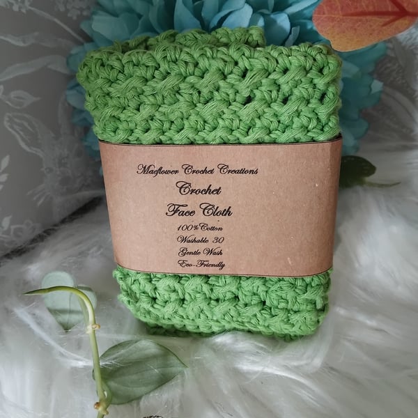 Crochet Cotton Face Cloth