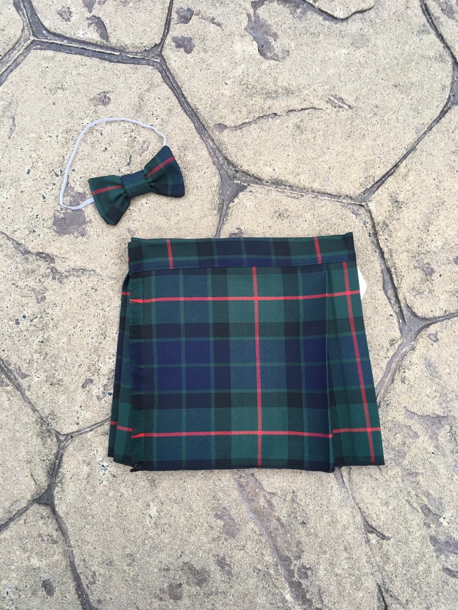 Gunn Tartan Kilt and Bow Tie for babies , children