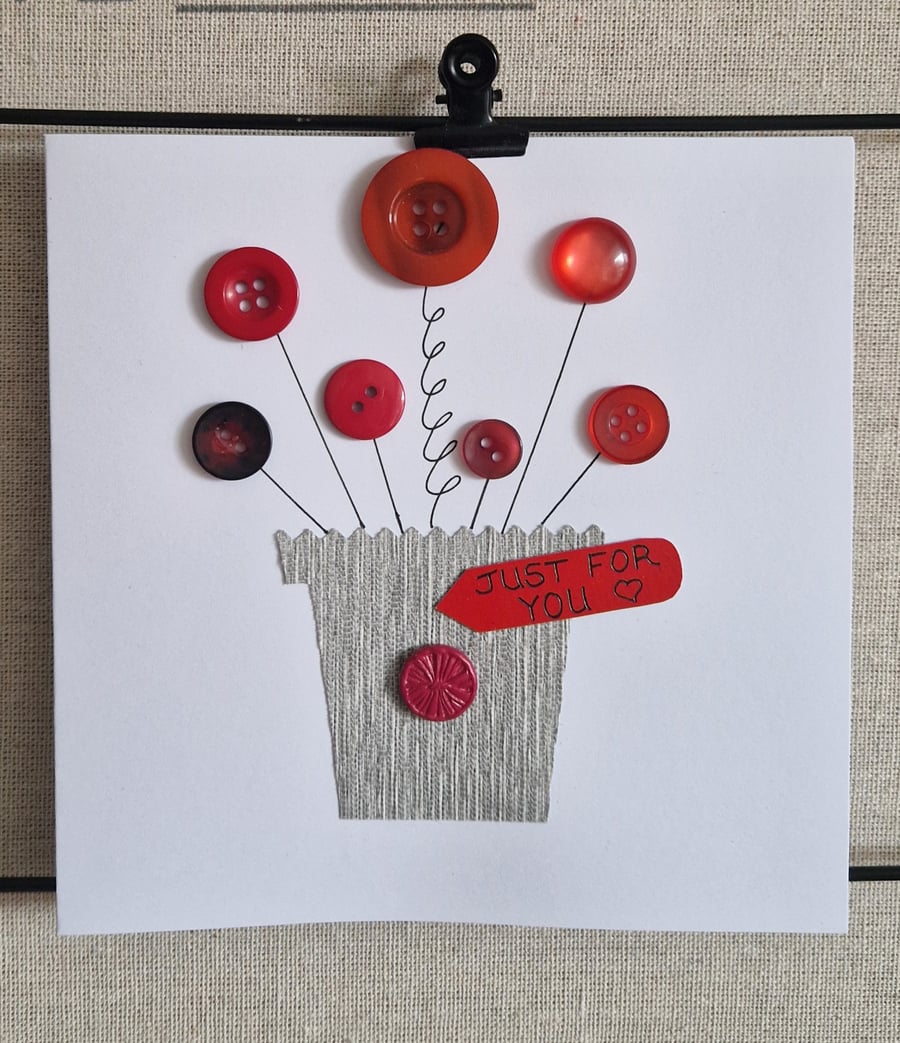 Just for You handmade card Say it with Flowers 