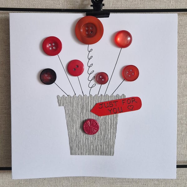 Just for You handmade card Say it with Flowers 