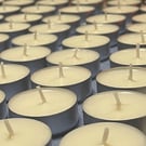 Hand Poured Soy Wax Tealights Long Burn Unscented Candles for Home Weddings
