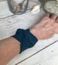 Teal blue twist wide cuff bracelet cover up, gift idea cuff bracelet  - Image 7